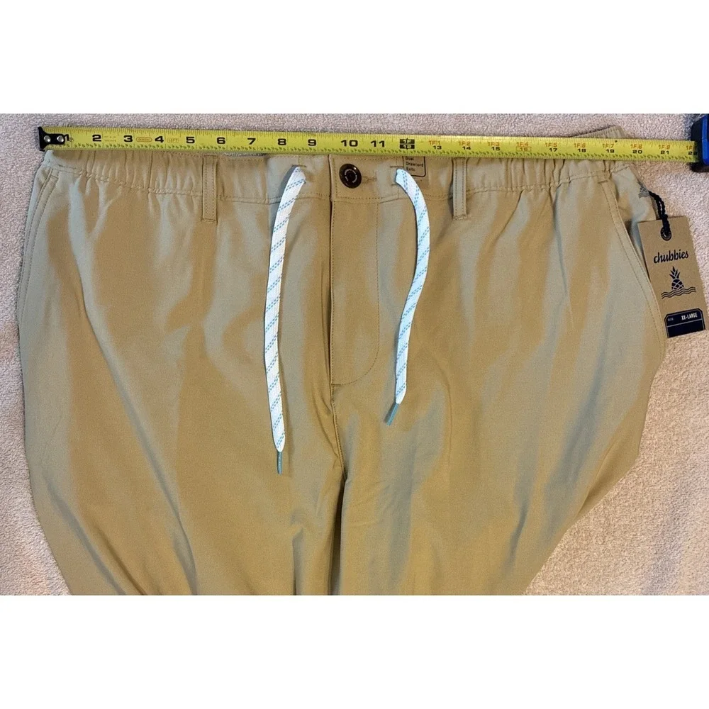 Chubbies The Travertines Everywear Performance Pants Men Size XXL Khaki NWT $94